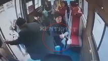 Minibüsteki yolcunun cüzdanını çalarken görüntülenen yankesici yakalandı
