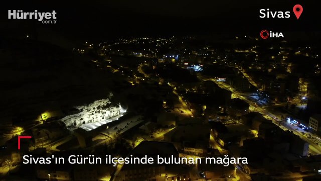 Sivas'ın Gürün ilçesinde bulunan mağara evleri 4 bin yıl sonra aydınlatıldı