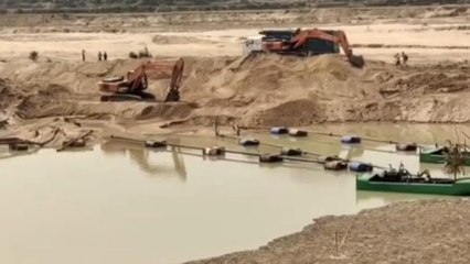 বীরভূমঃ বেআইনি বালি ঘাট বন্ধ করছে না প্রশাসন! অভিযোগ তৃণমূল নেতার