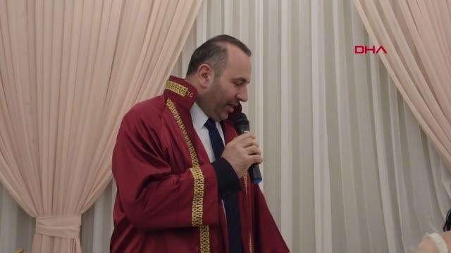 HATAY'DA ENKAZDAN KURTARILAN NİŞANLI ÇİFTE YALOVA'DA BURUK NİKAH