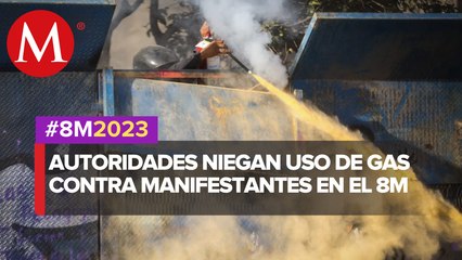 Martí Batres niega el uso de gas lacrimógeno en las protestas