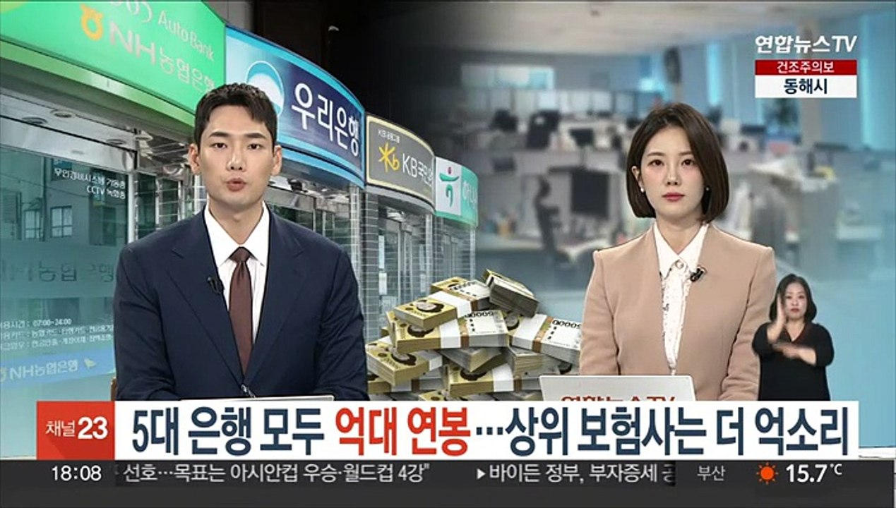 5대 은행 모두 억대 연봉…상위 보험사는 더 억소리