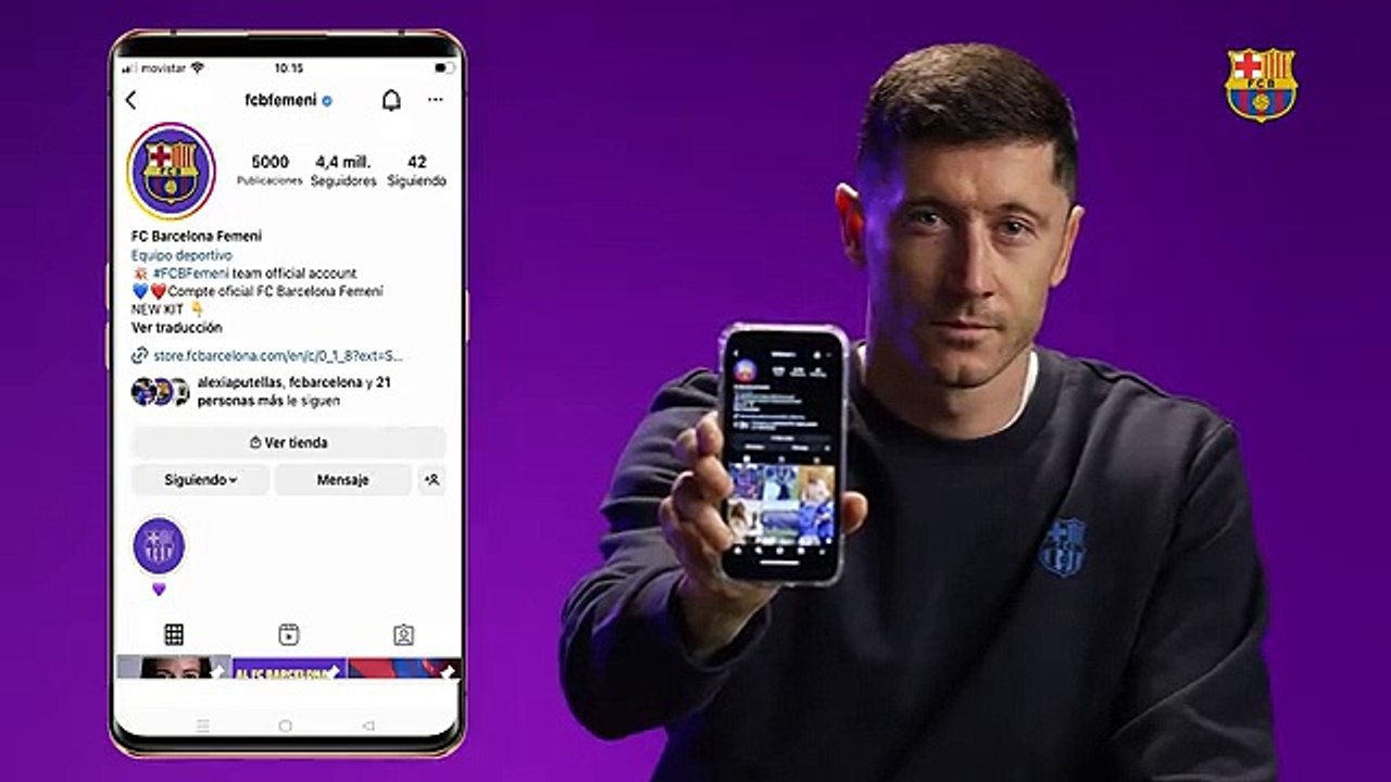 Lewandowski y María León, contra los mensajes ofensivos en el fútbol femenino / FCB
