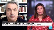 Géorgie : le projet de loi retiré, annonce après des manifestations massives à Tbilissi