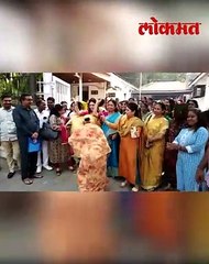 बाळासाहेब भवनात महिलांचा जल्लोष