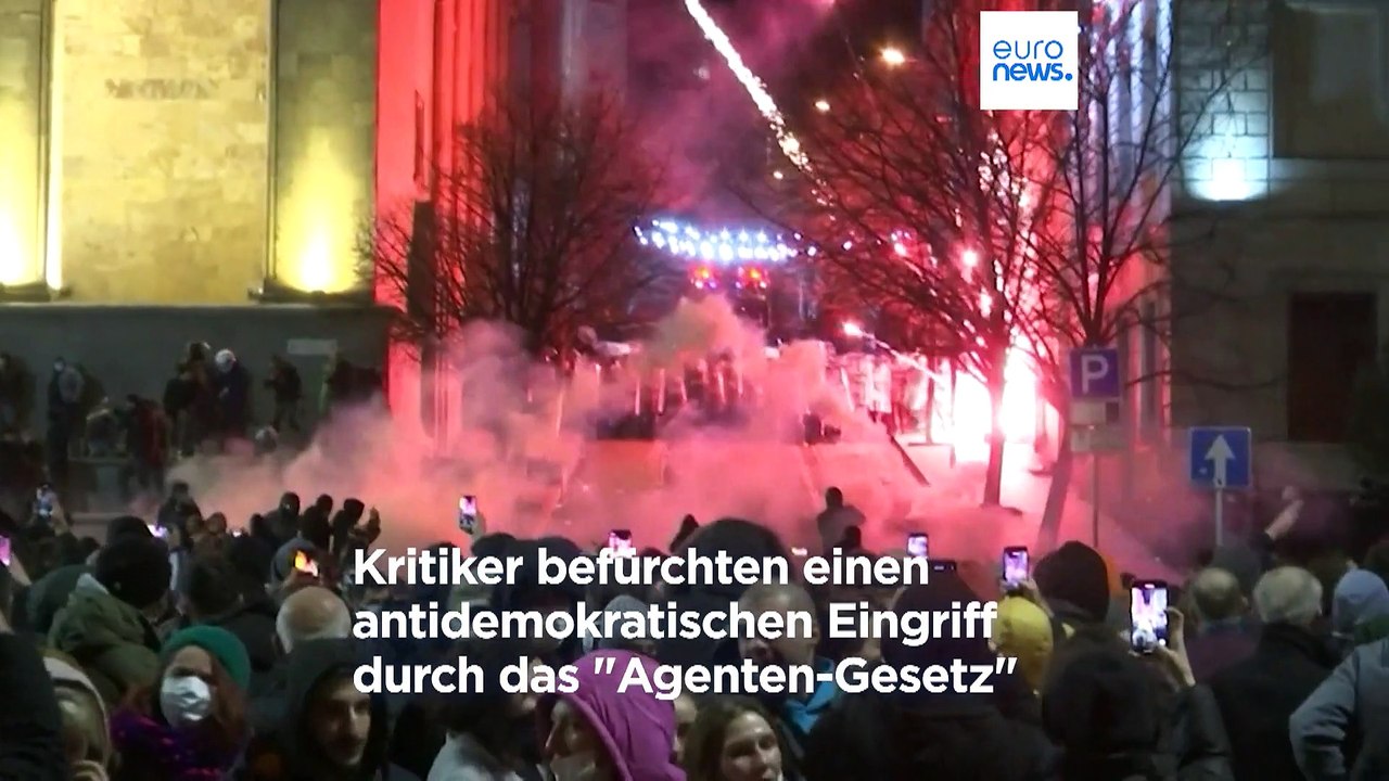 Proteste gegen 'Agenten-Gesetz' in Tiflis: Droht Maulkorb nach russischem Vorbild?