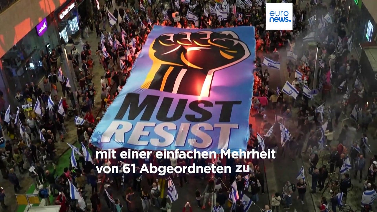 Proteste gegen Israels umstrittene Justizreform in Brüssel