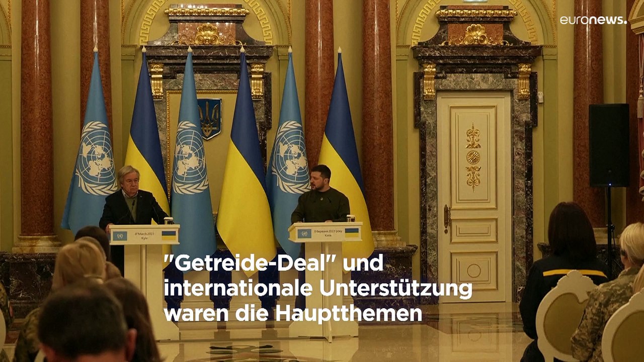 Guterres und Selenskyj sprechen über Getreide und Atomkraftwerke