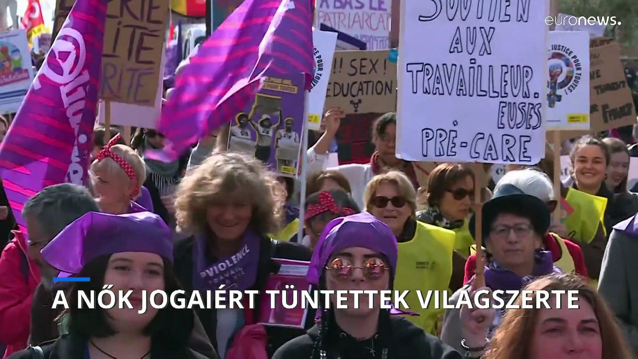 A nők jogaiért és a családon belüli erőszak ellen tüntettek világszerte