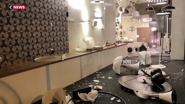 Grève contre la réforme des retraites : de nombreuses dégradations route de Lorient, à Rennes