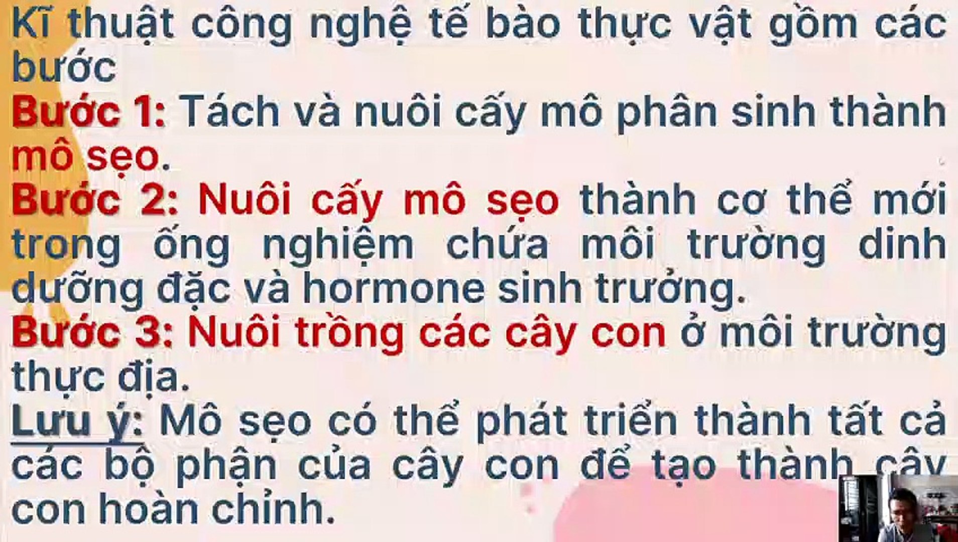 Sinh 10 - Bài 21 Công nghệ tế bào