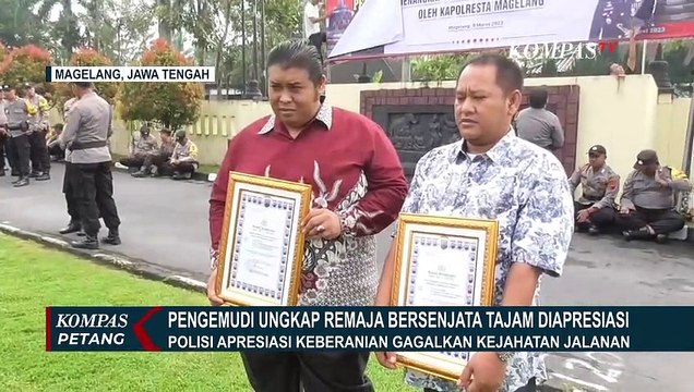 Pengendara Tabrak Remaja Bersenjata Tajam di Magelang dapat Penghargaan dari Polisi!