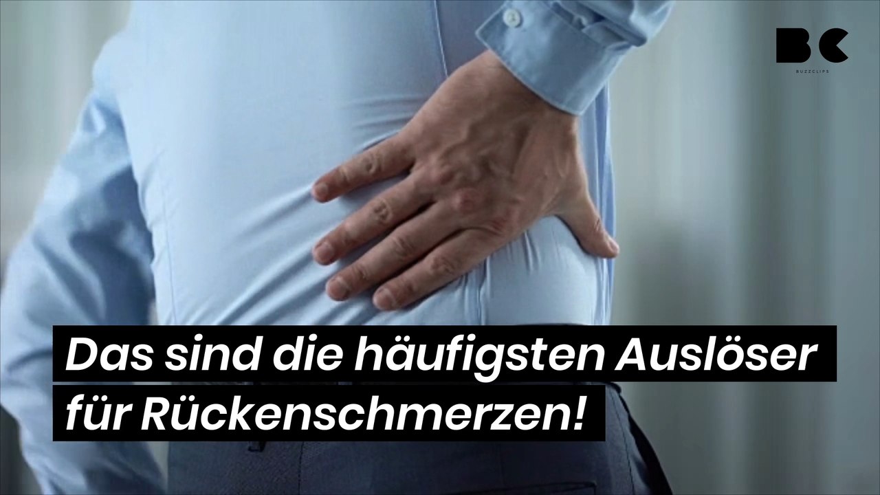 Das sind die häufigsten auslöser für rückenschmerzen!