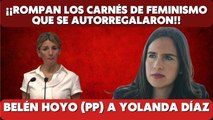 La contundente lección de Belen Hoyo (PP) a Yolanda Diaz sobre feminismo el día de la mujer