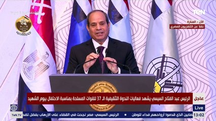 السيسي: في تمن كبير قوي تدفع عشان البلد دي تكون في أمن وسلام