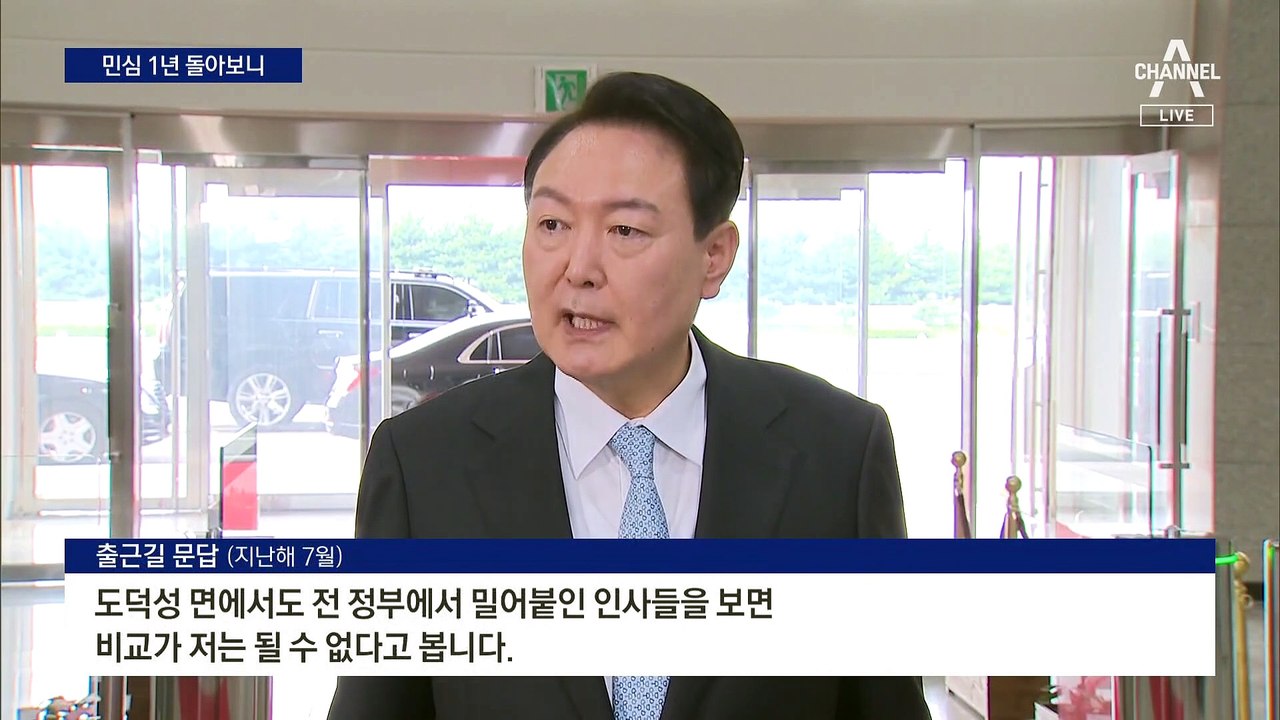 출렁였던 1년 민심…尹은 회복세, 민주는 고전