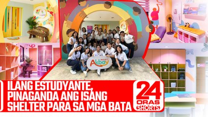 Ilang estudyante, pinaganda ang isang shelter para sa mga bata | 24 Oras Shorts