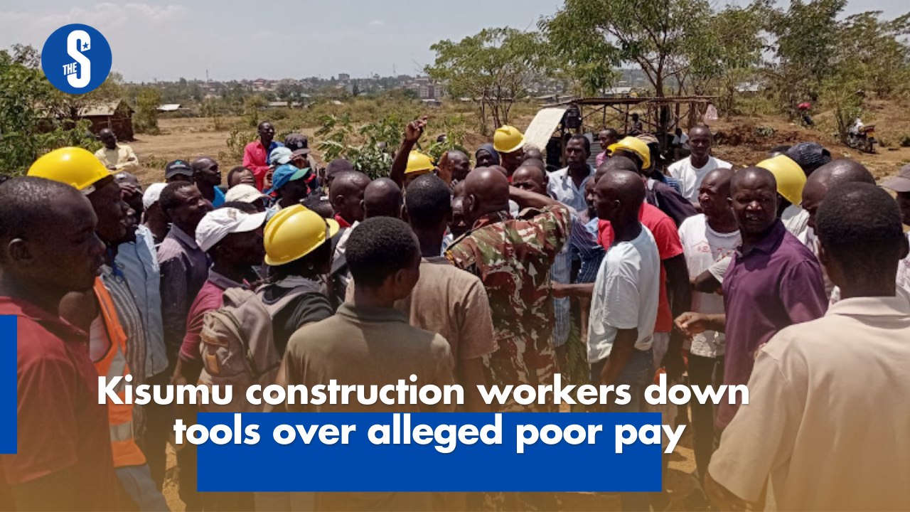 Kisumu construction workers down tools over alleged poor pay