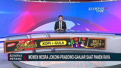 Momen Kompak Jokowi, Prabowo dan Ganjar di Kebumen saat Tinjau Panen Raya!