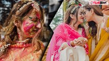 Rubina Dilaik की बहन Jyotika Dilaik की शादी की रस्में शुरू, Haldi Ceremony की Photos Viral