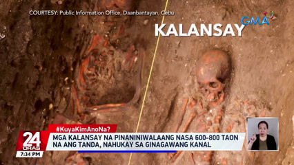 Mga kalansay na pinaniniwalaang nasa 600-800 taon na ang tanda, nahukay sa ginagawang kanal | 24 Oras