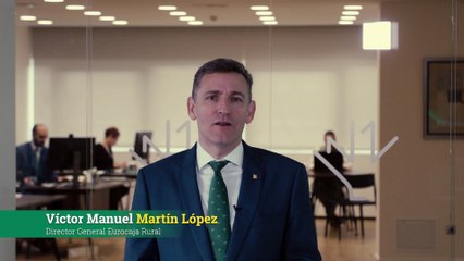 El director general de Eurocaja Rural, Víctor Manuel Martín, valora los resultados de la entidad en 2022