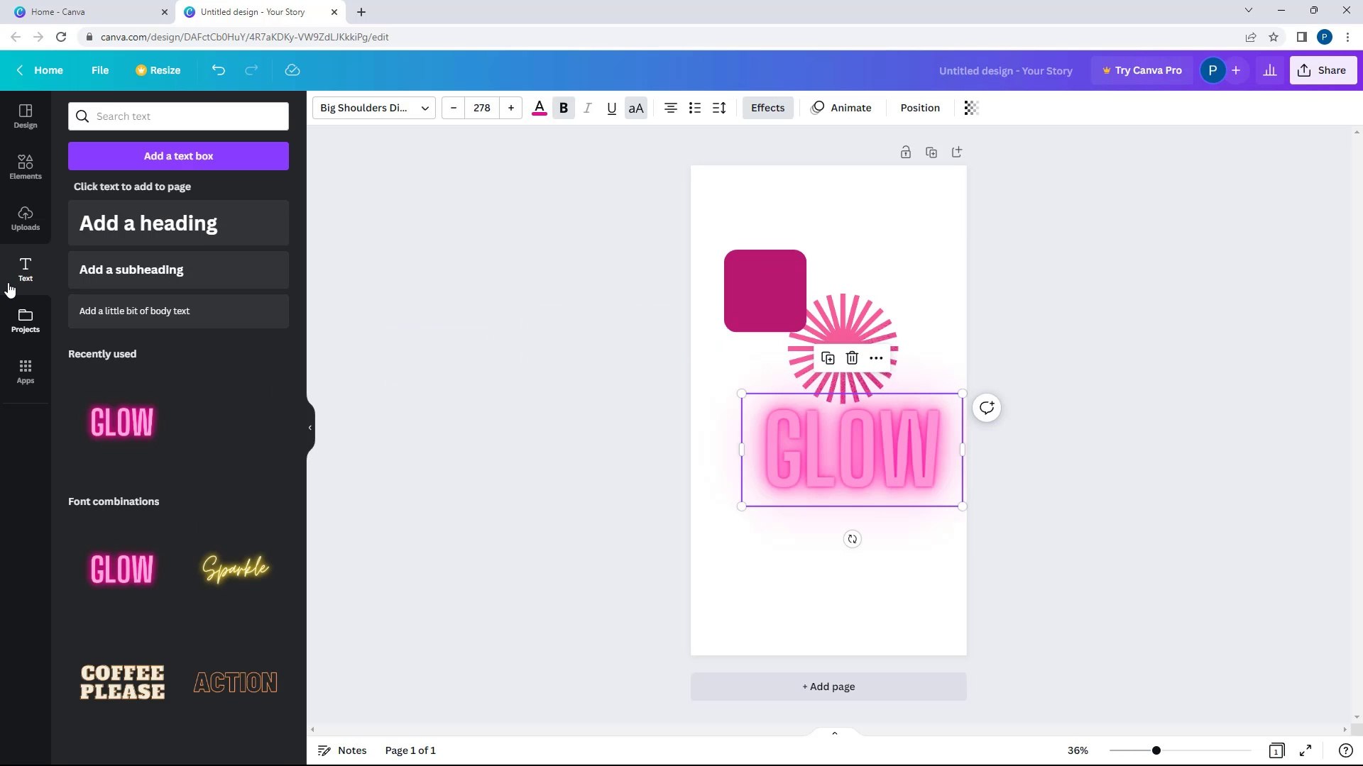 Canva Course Section 1 Interface Tour