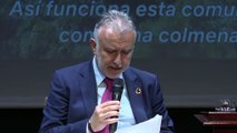 Ángel Víctor Torres hablando sobre las producciones audiovisuales en Canarias en 2022
