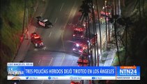 Sospechoso murió en un tiroteo que dejó a tres policías heridos en Los Ángeles