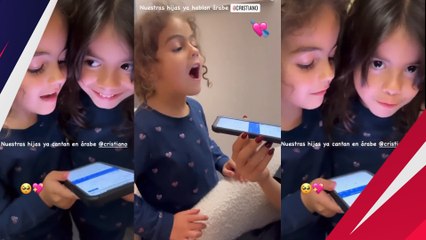 Putri Cristiano Ronaldo Semangat Banget Belajar Bahasa Arab, Sudah Bisa Eja Nama Hari