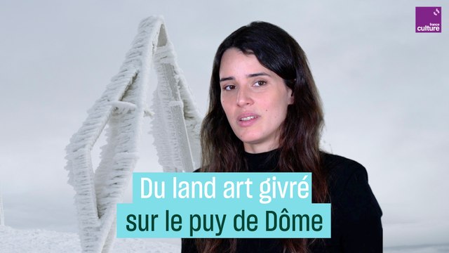 Du land art givre sur le puy de Dôme