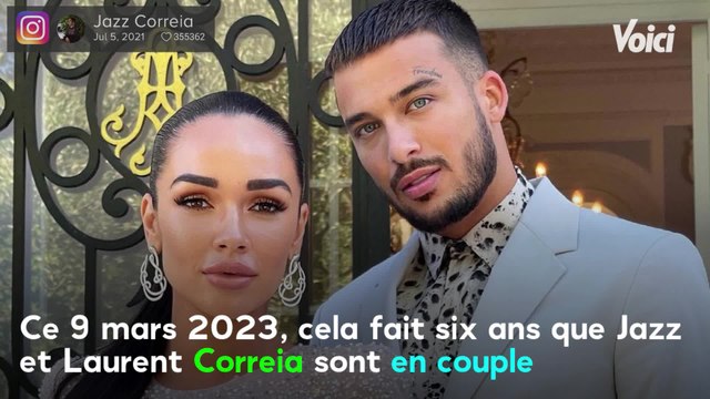 VOICI - Jazz Correia : sa tendre déclaration à Laurent Correia pour leur anniversaire de couple
