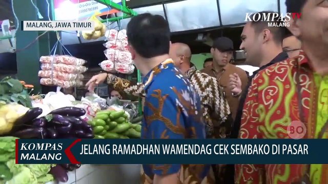 Wamendag Cek Harga dan Ketersediaan Sembako di Pasar Jelang Ramadhan