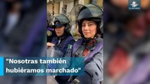 También sufrimos violencia en la SSC, dicen mujeres policías en marcha 8M