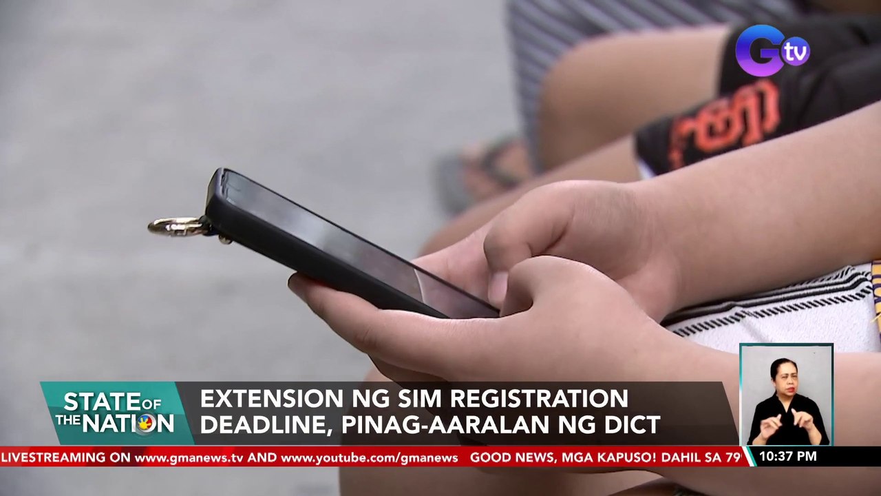 Extension ng SIM Registration deadline, pinag-aaralan ng DICT | SONA