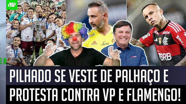 MEU DEUS! Pilhado se veste de PALHAÇO e DETONA o Flamengo de Vítor Pereira: TÁ PATÉTICO!