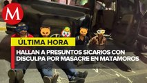 Abandonan a hombres maniatados en Matamoros