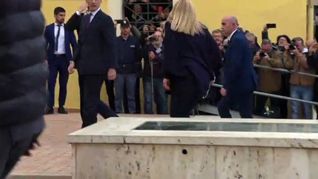 Cutro, l'arrivo della premier Giorgia Meloni e dei ministri Salvini e Tajani