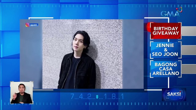 BTS member na si Suga, nag-donate ng katumbas ng higit P4-M sa NGO na Save the Children | Saksi