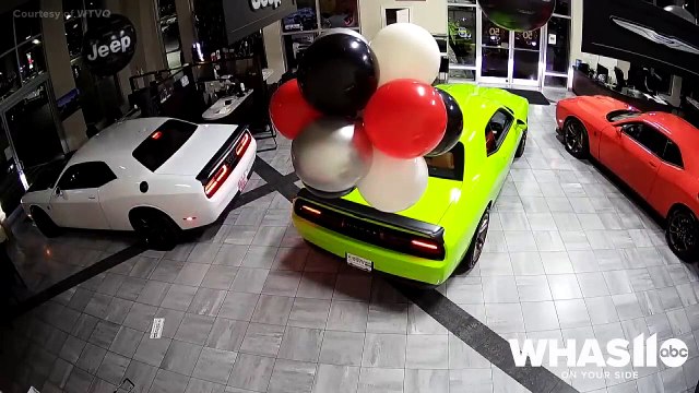 Des voleurs emportent 6 Dodge Challenger Hellcat en 45 second