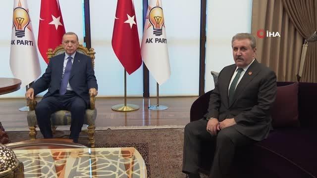 Cumhurbaşkanı Erdoğan, BBP Genel Başkanı Destici'yi kabul etti