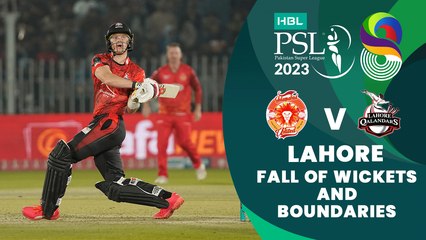 Let's Recap Lahore Qalandars Fall of Wickets And Boundaries | Match 26 | HBL PSL 8 | MI2T
