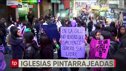 Iglesia pide protección al Estado ante ataques de activistas a su patrimonio