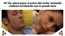 GF Vip, piano piano si arriva alla verità, Antonella confessa ed Edoardo non la prende bene
