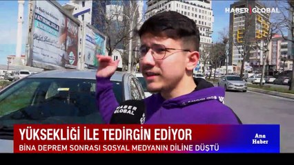 Sosyal medyanın konuştuğu bina... Mahalle sakinleri tedirgin
