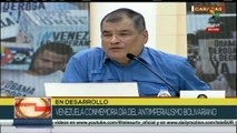 Rafael Correa: Si alguien de izquierda plantea la dolarización de la economía venezolana es un traidor