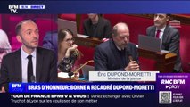 Bras d'honneur: Élisabeth Borne a recadré au téléphone Éric Dupond-Moretti après ses gestes