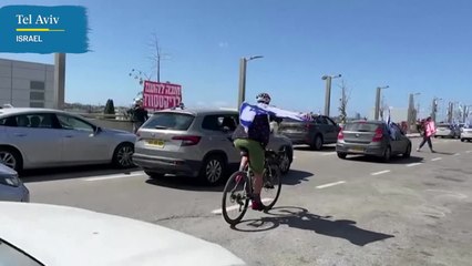 Los manifestantes israelíes se unen en el "Día de resistencia" contra la reforma judicial del primer ministro Netanyahu