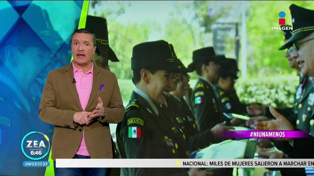 Rinden homenaje a dos pioneras del Ejército Mexicano este 8 de marzo