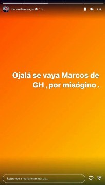 Gravísima denuncia de Marianela Mirra contra Marcos de Gran Hermano: Misógino